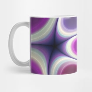 Violet & Purple Shell Rock. Abstract Digital Artwork Mug